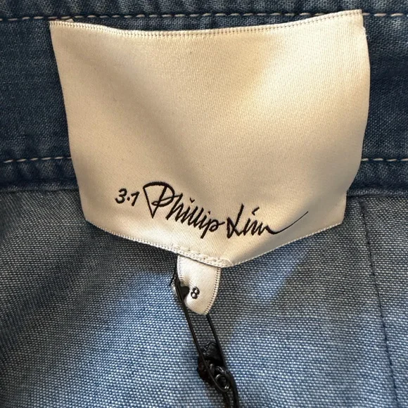 3.1 Phillip lim Chambray Wrap Midi Skirt NWT - Picture 12 of 12